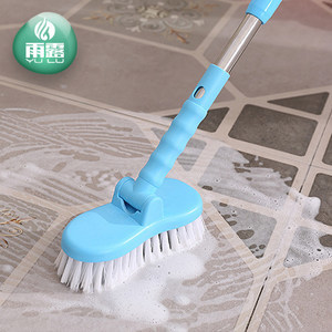 地板刷長柄硬毛刷子可伸縮瓷磚浴室廁所衛生間用刷家用清潔清洗刷