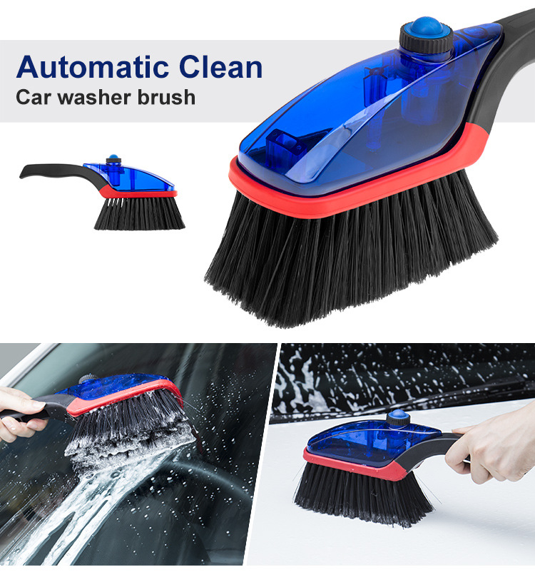 肥皂盒洗車(chē)刷 汽車(chē)清潔刷 皂液器輪胎刷 汽車(chē)清洗刷